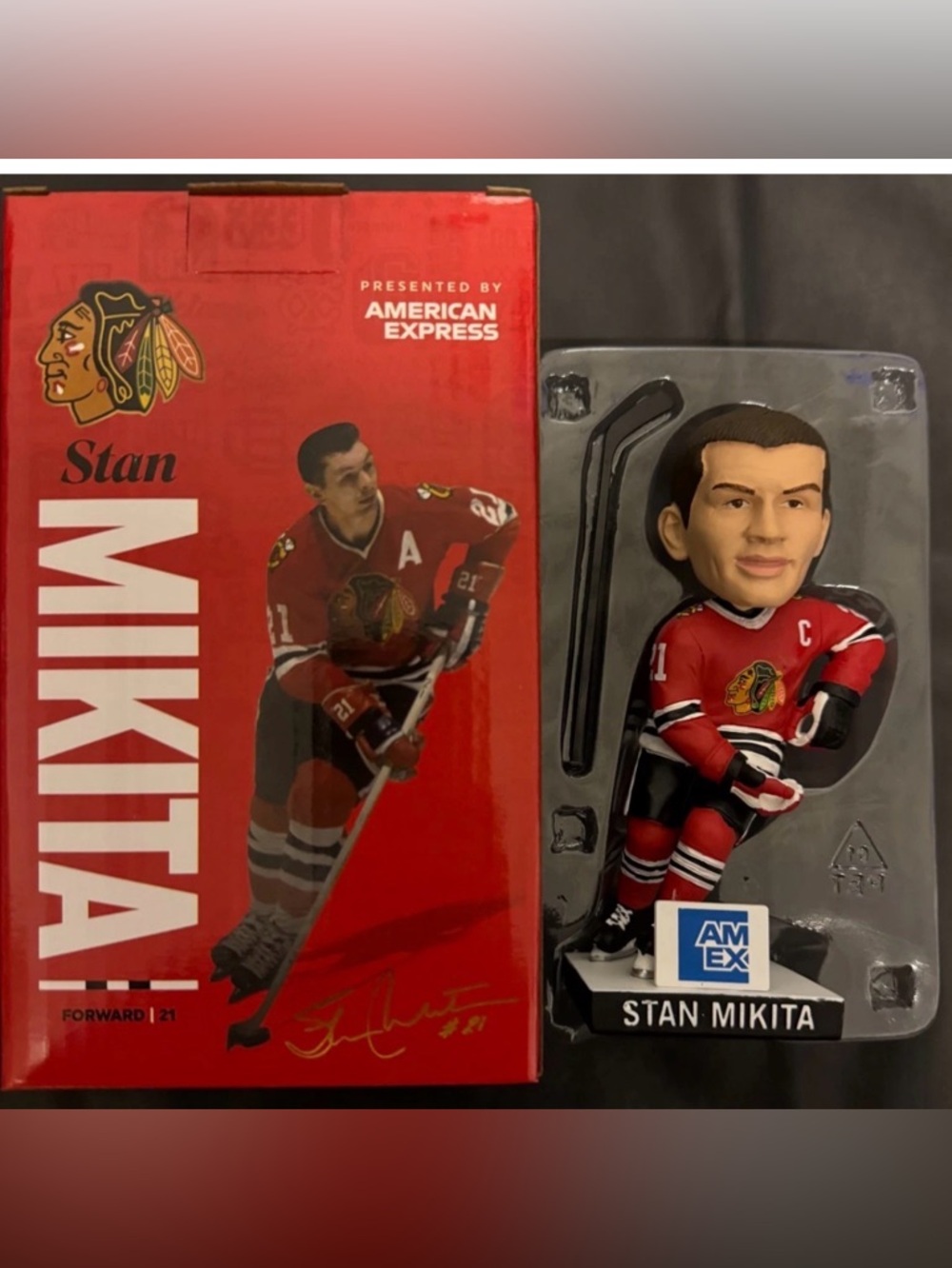 Chicago Blackhawks - Stan Mikita _ALL TIME GREAT Bobblehead_ SGA_25-26 _New!!!